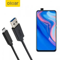 Olixar USB-C Huawei P Smart Z Charging Cable - Black 1m