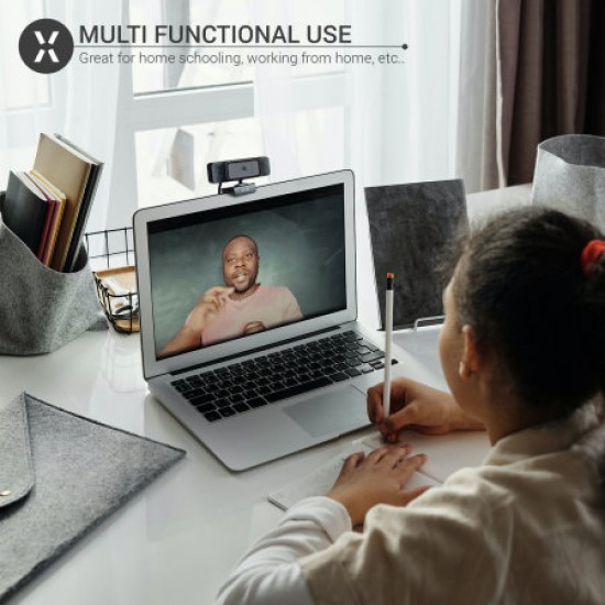 Olixar HD 720p Universal USB Webcam With Microphone - Black