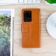 Olixar Leather-Style Samsung Galaxy S20 Ultra Wallet Stand Case -Brown