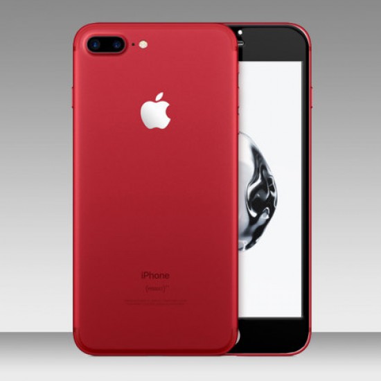 Olixar Red iPhone 7 Plus White to Black Fascia Glass Screen Protector