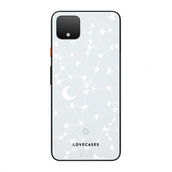 LoveCases Google Pixel 4 Starry Phone Case - Clear White LoveCases Google Pixel 4 Starry Phone Case - Clear White