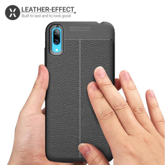 Olixar Attache Huawei Y7 Pro Leather-Style Case - Black