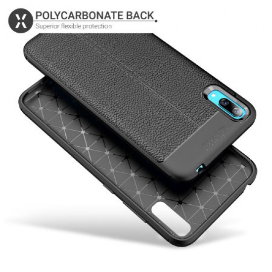 Olixar Attache Huawei Y7 Pro Leather-Style Case - Black