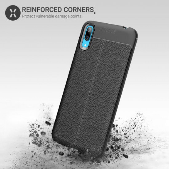 Olixar Attache Huawei Y7 Pro Leather-Style Case - Black