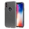 LoveCases Glitter iPhone X Case - Black