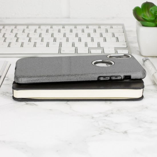 LoveCases Glitter iPhone X Case - Black