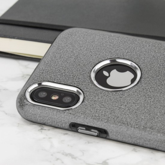 LoveCases Glitter iPhone X Case - Black