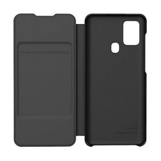 Anymode Samsung Galaxy A21s Flip Wallet Case - Black