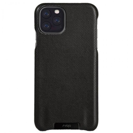 Vaja Grip iPhone 11 Pro Max Premium Leather Case - Pointille Black