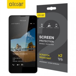 Olixar Microsoft Lumia 550 Screen Protector 2-in-1 Pack