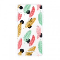 LoveCases iPhone XR Polka Leaf Clear Phone Case