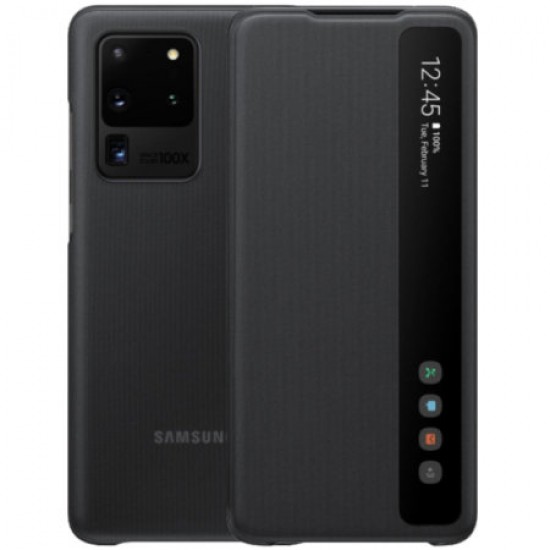 Official Samsung Galaxy S20 Ultra Clear View Cover Case - Black