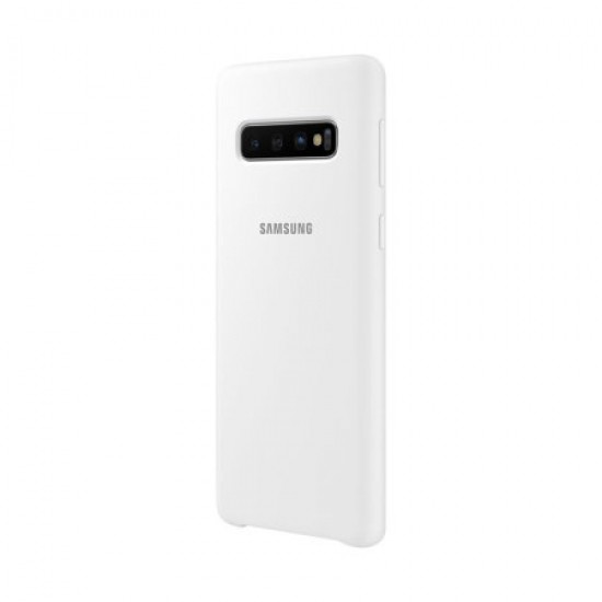 Official Samsung Galaxy S10 Silicone Cover Case - White
