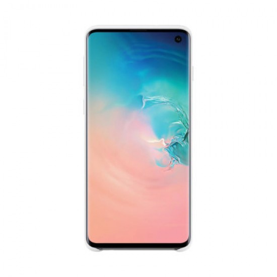 Official Samsung Galaxy S10 Silicone Cover Case - White
