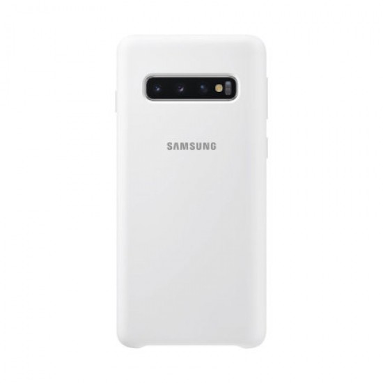 Official Samsung Galaxy S10 Silicone Cover Case - White