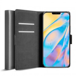 Olixar Genuine Leather iPhone 12 mini Wallet Case - Grey