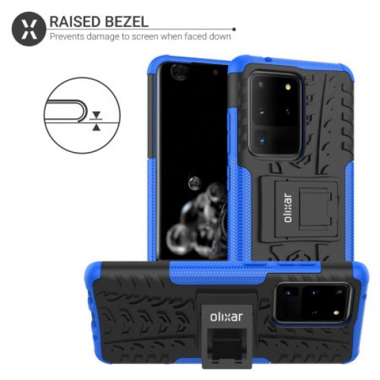 Olixar ArmourDillo Samsung Galaxy S20 Ultra Protective Case - Blue