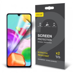 Olixar Samsung Galaxy A41 Film Screen Protector 2-in-1 Pack
