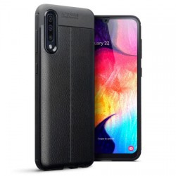 Olixar Attache Samsung Galaxy A70s Leather-Style Case - Black