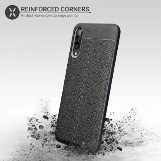 Olixar Attache Samsung Galaxy A70s Leather-Style Case - Black