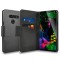 Olixar Leather-Style LG G8 Wallet Stand Case - Black