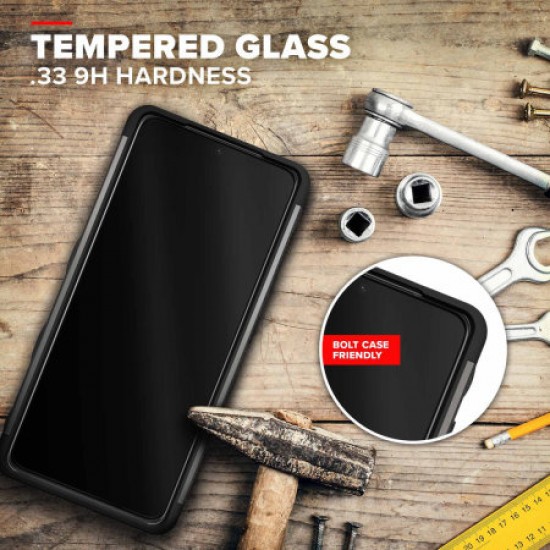 Zizo Bolt Samsung Galaxy S21 Ultra Tough Case & Screen Protector- Grey