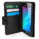 Olixar Samsung Galaxy J1 2015 Genuine Leather Wallet Case - Black