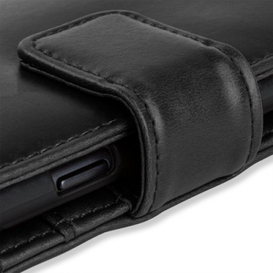 Olixar Samsung Galaxy J1 2015 Genuine Leather Wallet Case - Black