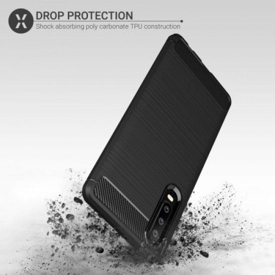 Olixar Sentinel Huawei P30 Case and Glass Screen Protector - Black