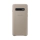 Official Samsung Galaxy S10 Leather Cover Case - Grey