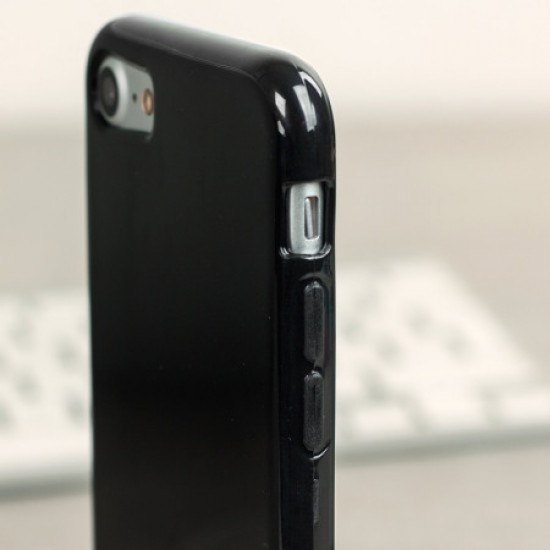 Olixar FlexiShield iPhone 8 Gel Case - Jet Black Olixar FlexiShield iPhone 8 Gel Case - Jet Black