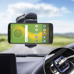 Olixar DriveTime Motorola Moto E5 Supra Car Holder & Charger Pack
