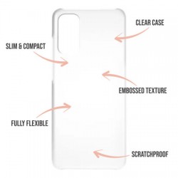 LoveCases Samsung Galaxy A71 Gel Case - White Stars And Moons