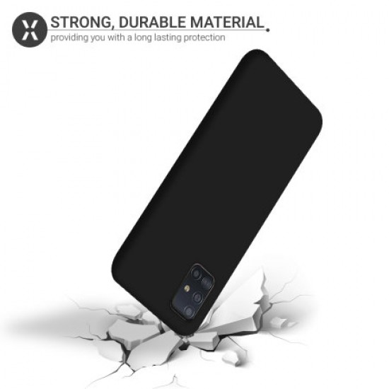 Olixar Samsung Galaxy A71 Soft Silicone Case - Black