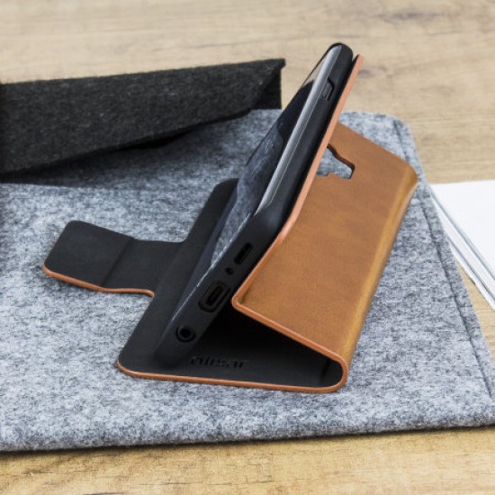 Olixar Leather-Style OnePlus 7T Pro Wallet Stand Case - Brown
