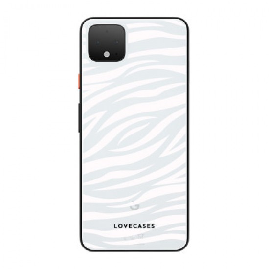 LoveCases Google Pixel 4 XL Zebra Phone Case - Clear White LoveCases Google Pixel 4 XL Zebra Phone Case - Clear White