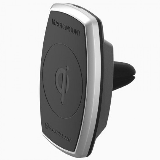 Scosche Magicmount Pro 10W Qi Wireless Air Vent Car Charger - Black Scosche Magicmount Pro 10W Qi Wireless Air Vent Car Charger - Black