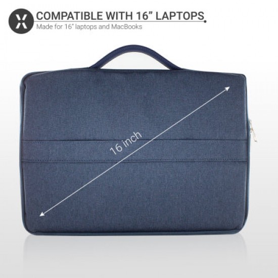 Olixar Macbook Pro 16" Canvas Bag With Handle - Navy Blue