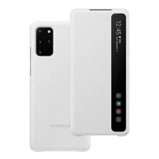 Official Samsung Galaxy S20 Plus Clear View Cover Case - White