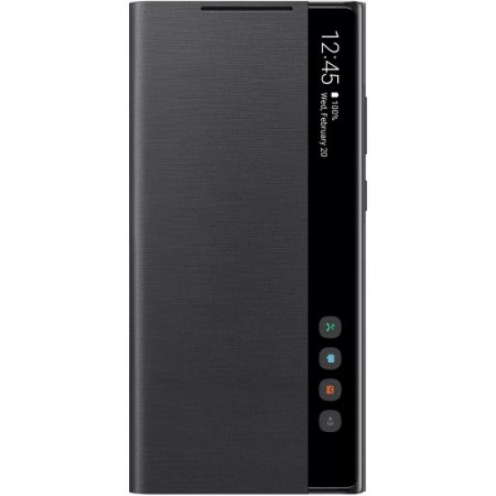 Official Samsung Galaxy Note 20 Clear View Case - Mystic Black
