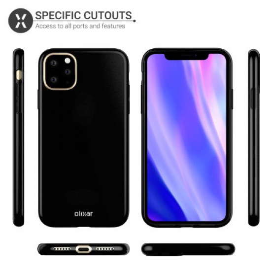 Olixar FlexiShield iPhone 11 Pro Gel Case - Solid Black
