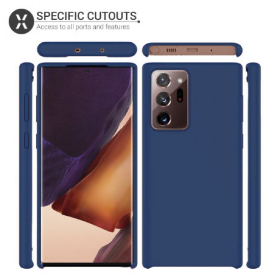 Olixar Samsung Galaxy Note 20 Ultra Soft Silicone Case - Midnight Blue