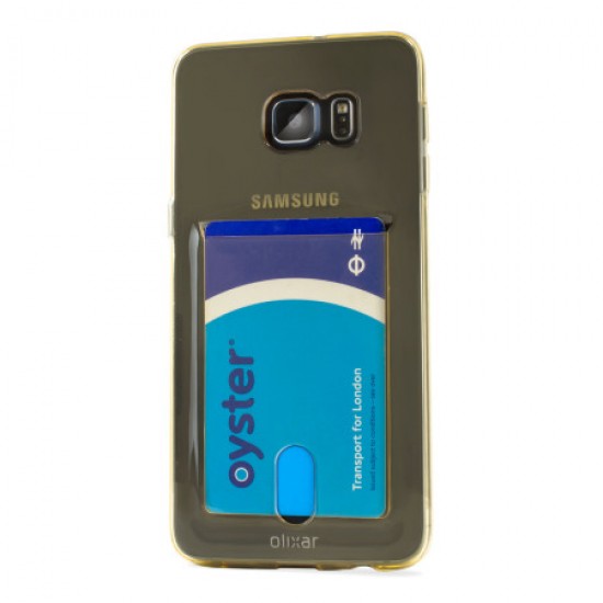 Olixar FlexiShield Slot Samsung Galaxy S6 Edge Plus Gel Case - Gold