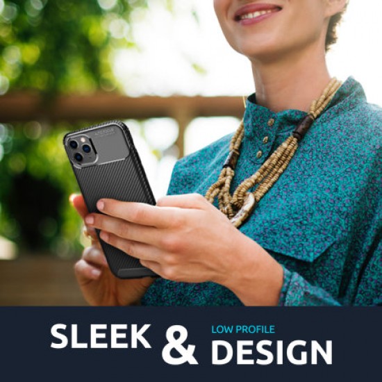 Olixar Carbon Fibre OnePlus 8 Pro Case - Black