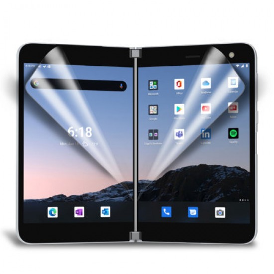 Olixar Microsoft Surface Duo Film Screen Protector 2-in-1 Pack