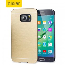 Olixar Aluminium Samsung Galaxy S6 Edge Shell Case - Gold
