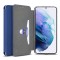 Olixar Soft Silicone Samsung Galaxy S21 Wallet Case - Navy Blue