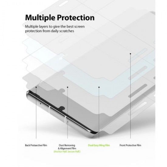 Ringke LG Velvet Dual Easy Dust Removal Film Screen Protector - 2 Pack