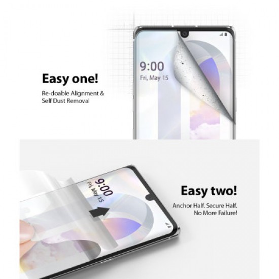 Ringke LG Velvet Dual Easy Dust Removal Film Screen Protector - 2 Pack