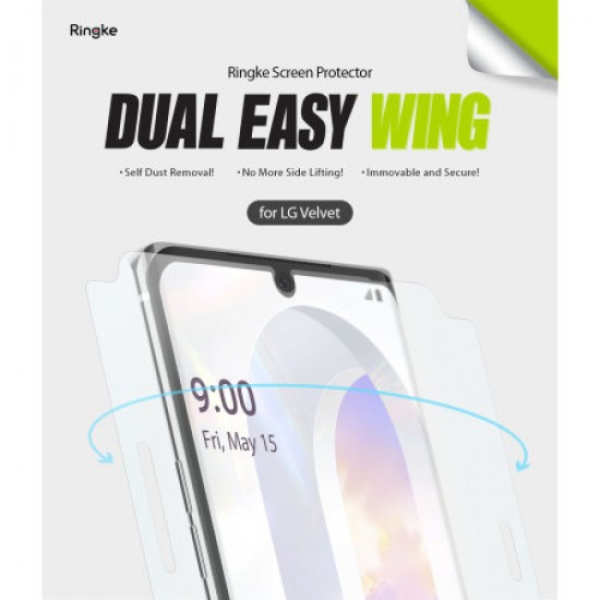 Ringke LG Velvet Dual Easy Dust Removal Film Screen Protector - 2 Pack